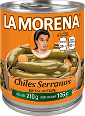 CHILES SERRANOS EN ESCABECHE de PRODUCTOS ALIMENTICIOS LA MORENA .  (PLANTA HUAMANTLA).