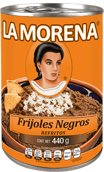 FRIJOLES NEGROS REFRITOS de PRODUCTOS ALIMENTICIOS LA MORENA . (PLANTA  HUAMANTLA).