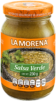 SALSA VERDE EN FRASCO de PRODUCTOS ALIMENTICIOS LA MORENA . (PLANTA  HUAMANTLA).